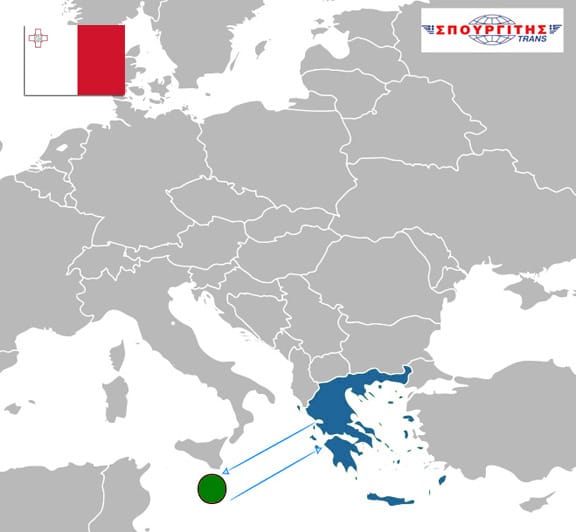 Send a parcel to GREECE - MALTA