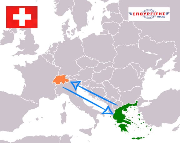 Send a parcel to GREECE – SWITZERLAND